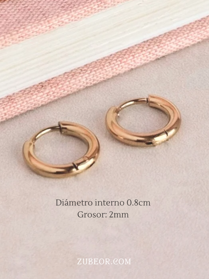 Aretes argollas simples 14